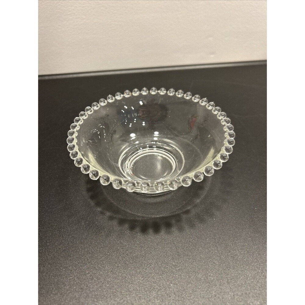 IMPERIAL CANDLEWICK COTTAGE CHEESE Fruit BOWL Small Clear Vintage nuts candy